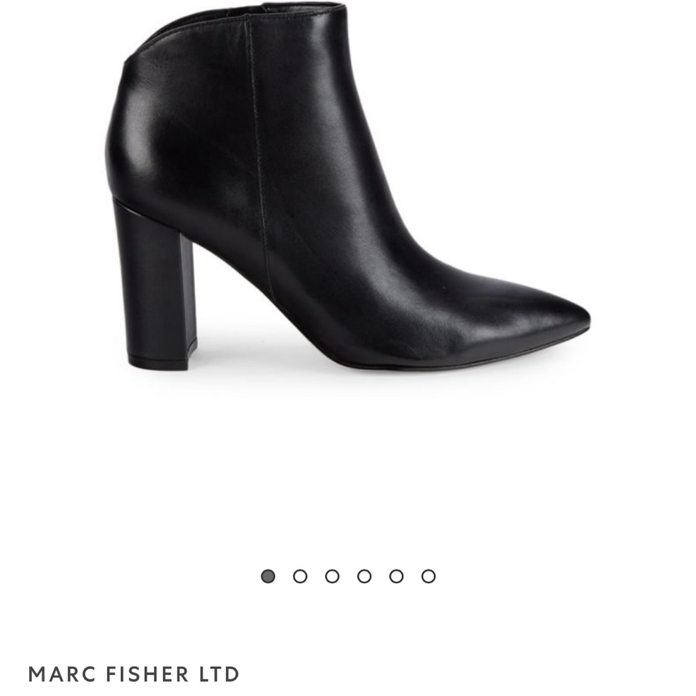 Marc Fisher Unno Pointy Toe Leather .Pointy Toe Booties NWOT Size 9 1/2